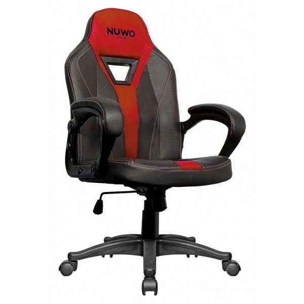 POLTRONA GAMING NUWO SKIN ONE RED BLACK+RED