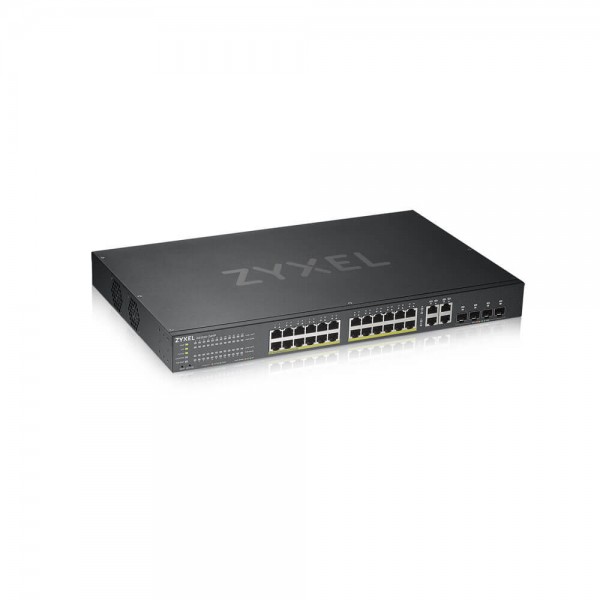SWITCH 24P GIGABIT POE +4P DUAL GI GA NEBULA FLEX IPV6 RACK 19