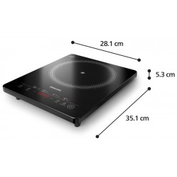 PHILIPS PIASTRA INDUZIONE HALOPLATE HD5830/90 4 PRESET 2000W 8 LIVELLI