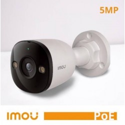 CAMERA POE BULLET 5MP ESTERNO AI 3.6MM/IR30/IP67/SD/MIC SPOTLIGHT