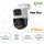 CAMERA POE ALGO 10MP (5MP+5MP PTZ) 3.6MM/IR30/IP66/SD/MIC/110DB AI