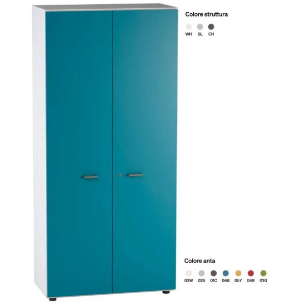 LIBRERIA ALTA ANTE LEGNO 90X46,3X196,70 CON SERRATURA