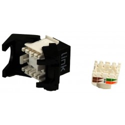KEYSTONE CAT.6A UTP RJ45 NERO TOOLESS CONTATTI DORATI 50 MICRON