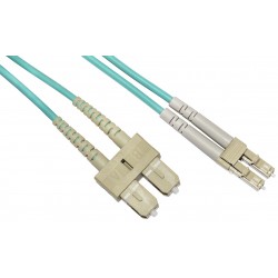 CAVO FIBRA OTTICA 3MT LC/SC MULTIMODALE DUPLEX OM3 50/125