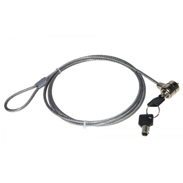 CAVO LUCCHETTO SICUREZZA NOTEBOOK 1,5MT CHIUSURA CON CHIAVE