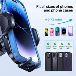 SUPPORTO UNIVERSALE TELEFONO AUTO CON VENTOSA DOPPIO GANCIO