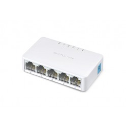 SWITCH MINI DESKTOP 5P 10/100 RJ45 AUTO MDI/MDIX PLASTIC CASE