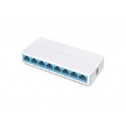 SWITCH MINI DESKTOP 8P 10/100 RJ45 AUTO MDI/MDIX PLASTIC CASE