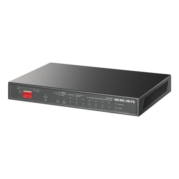 SWITCH 10P GIGABIT RACK\DESK 8P PO 8a'GIGABIT POE+ 2a'GIGABIT NON POE
