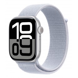 WATCH 10 46MM GPS ALLUMIN.SILVER CINT. SPORT LOOP BLU NUVOLA