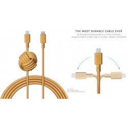NIGHT CABLE-KV-C-LIGHTNING-KRAFT USB-C TO LIGHTNING  3M