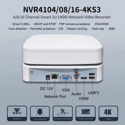 NVR DAHUA 16CH 12MP HDMI/VGA EPTZ 1HDD 2USB 1LAN 12VDC/10W