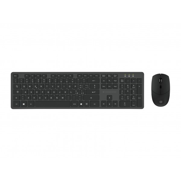 TASTIERA+MOUSE WIRELESS BK 1600 DPI 105 TASTI