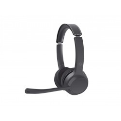 CUFFIA C/MICROFONO BLUETOOTH 5.3 BK CANC.RUMORE + DISATTIVAZIONE AUDIO