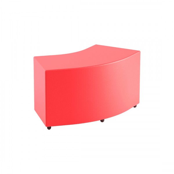 POUF ANGOLARE 45a' SIMILPELLE COL. 90/60X40X H46 CM