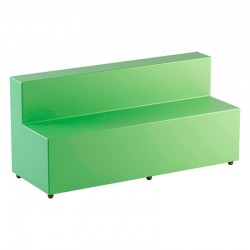 POUF RETTANGOLARE CON SCHIENALE 160 COL.160X40/60 X H 46/76 CM