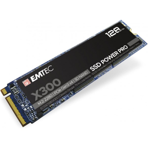 SSD M.2 128GB 2280 NVME X300 EMTEC BULK NO SCATOLA