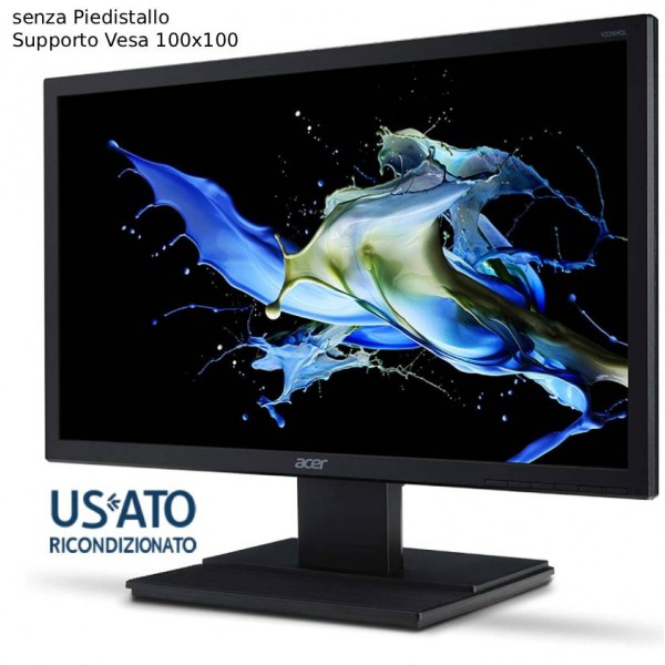 MON 22 REF ACER V226HQLBBD FHD BLK VGA/DVI SENZA PEDISTALLO