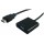 ADATTATORE HDMI-VGA M/F BK CON CAVO 0,15MT