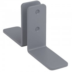 KIT PIEDI FISSI IN METALLO GRIGIO PER PANNELLO FONOASSORBENTE