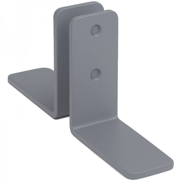 KIT PIEDI FISSI IN METALLO GRIGIO PER PANNELLO FONOASSORBENTE