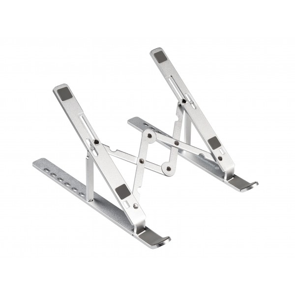 SUPPORTO NOTEBOOK 17 ALLUMINIO PIEGHEVOLE REGOLABILE 7 LIVELLI