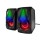 SPEAKER TECHMADE GAMING 30DBI 160HZ -20KHZ USB DC 5V CON LED