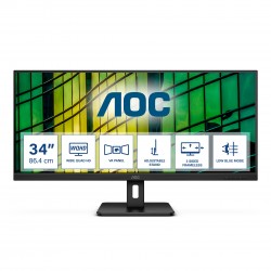 MONITOR 34" VA 3440X1440 2 HDMI DP 100HZ AOC U34E2M MM QHD 21:9