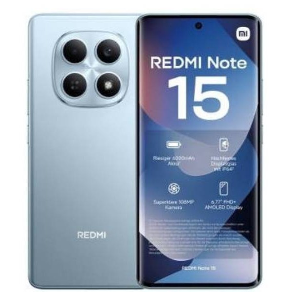 SM XIAOMI REDMI NOTE 15 NFC BLUE 6,77 6+128GB GLACIER BLUE