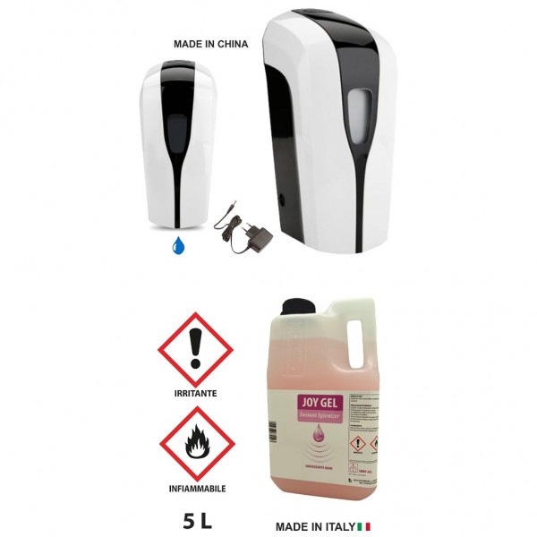 DISPENSER AUTOM. CON SOLUZ. IDROALCOLICA