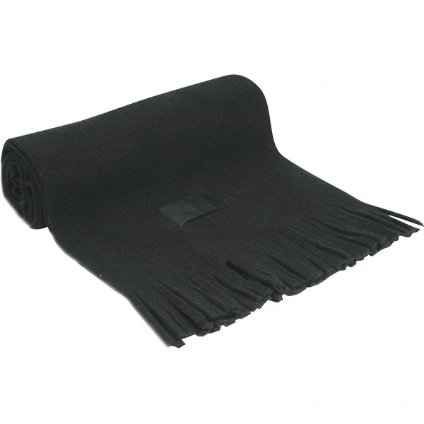 SCIARPA IN PILE CON TARGHETTA (220 Nero
