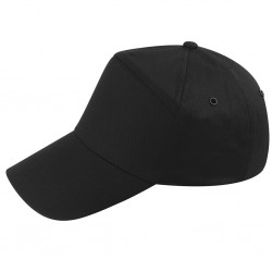 CAPPELLINO 7 PANNELLI IN 100% COTONE Nero