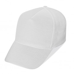 CAPPELLINO GOLF 5 PANNELLI JERSEY IN 95% POLIESTERE - 5% SPANDEX Bianco