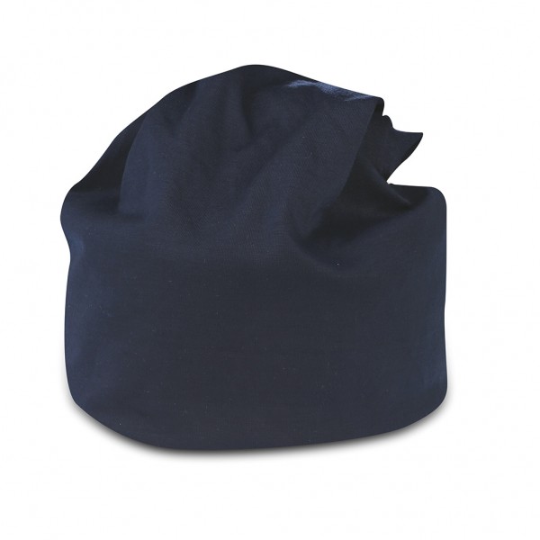 CAPPELLINO IN JERSEY IN 95% POLIESTERE - 5% SPANDEX  Blu navy