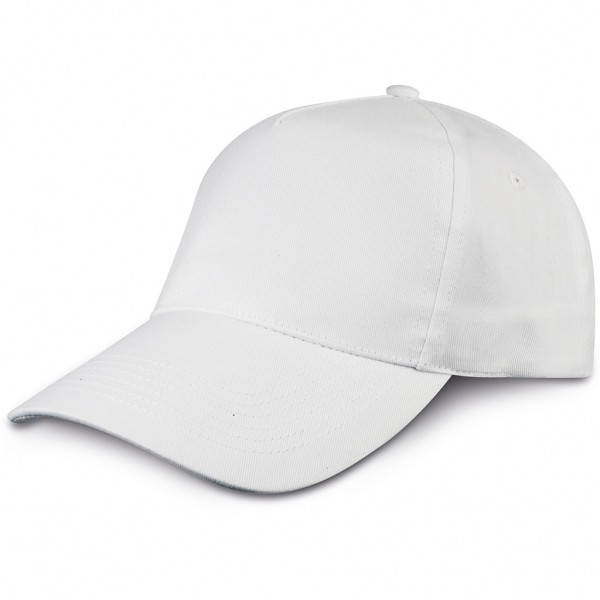 CAPPELLINO GOLF 5 PANNELLI IN COTONE 100% Bianco