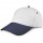 CAPPELLINO GOLF 5 PANNELLI IN COTONE 100% Bianco/Blu navy