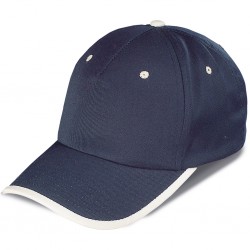 CAPPELLINO 5 PANNELLI IN 80% POLIESTERE - 20% COTONE Blu navy/Natural