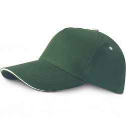 CAPPELLO 5 PANNELLI SANDWICH IN COTONE 100% Verde inglese