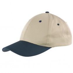 CAPPELLINO 6 PANNELLI IN 80% POLIESTERE - 20% COTONE Kaki/Blu navy