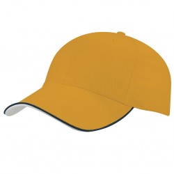 CAPPELLINO 6 PANNELLI IN 65% POLIESTERE - 35% COTONE Giallo