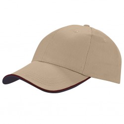 CAPPELLINO 6 PANNELLI IN 65% POLIESTERE - 35% COTONE Kaki