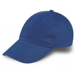 CAPPELLINO 6 PANNELLI IN 100% COTONE PESANTE PETTINATO Blu