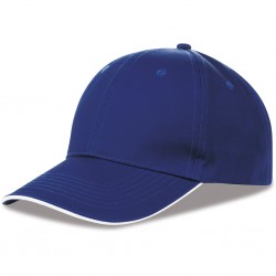 CAPPELLINO 6 PANNELLI SANDWICH IN 80% POLIESTERE - 20% COTONE Blu