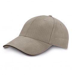 CAPPELLINO 6 PANNELLI IN 100% COTONE PESANTE PETTINATO Grigio