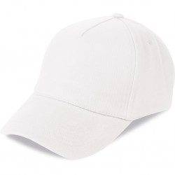 CAPPELLINO 5 PANNELLI IN 100% COTONE PESANTE PETTINATO Bianco