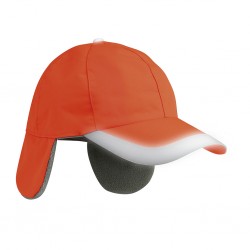 CAPPELLINO 6 PANNELLI WINTER COLORI FLUORESCENTI IN PILE E POLIESTERE Arancione
