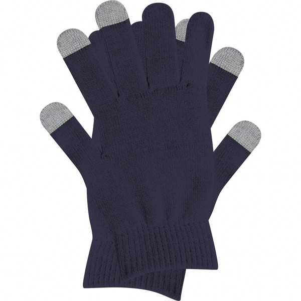 GUANTI TOUCH SCREEN IN ACRILICO Blu navy