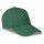 CAPPELLINO 6 PANNELLI VISIERA LUNGA IN COTONE 100% Verde