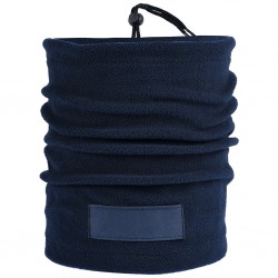 FASCIA MULTIUSO IN PILE CON TARGHETTA IN POLIESTERE (180 Blu navy
