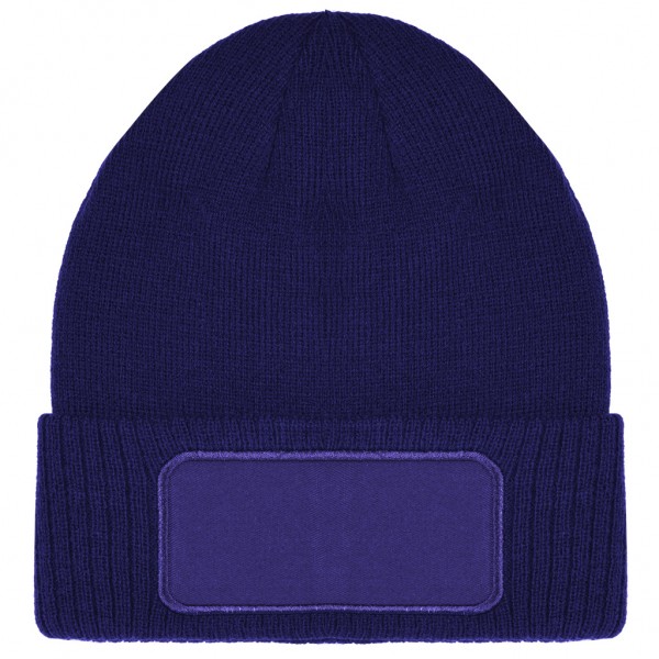 CAPPELLINO ZUCCOTTO DOPPIO STRATO IN ACRILICO CON TARGHETTA Blu